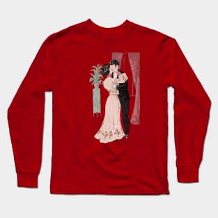 Vintage Valentines Day. Happy Valentine’s Day. Long Sleeve T-Shirt